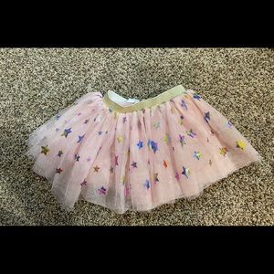 Mud Pie Tulle Tutu Skirt with Rainbow Foil Stars